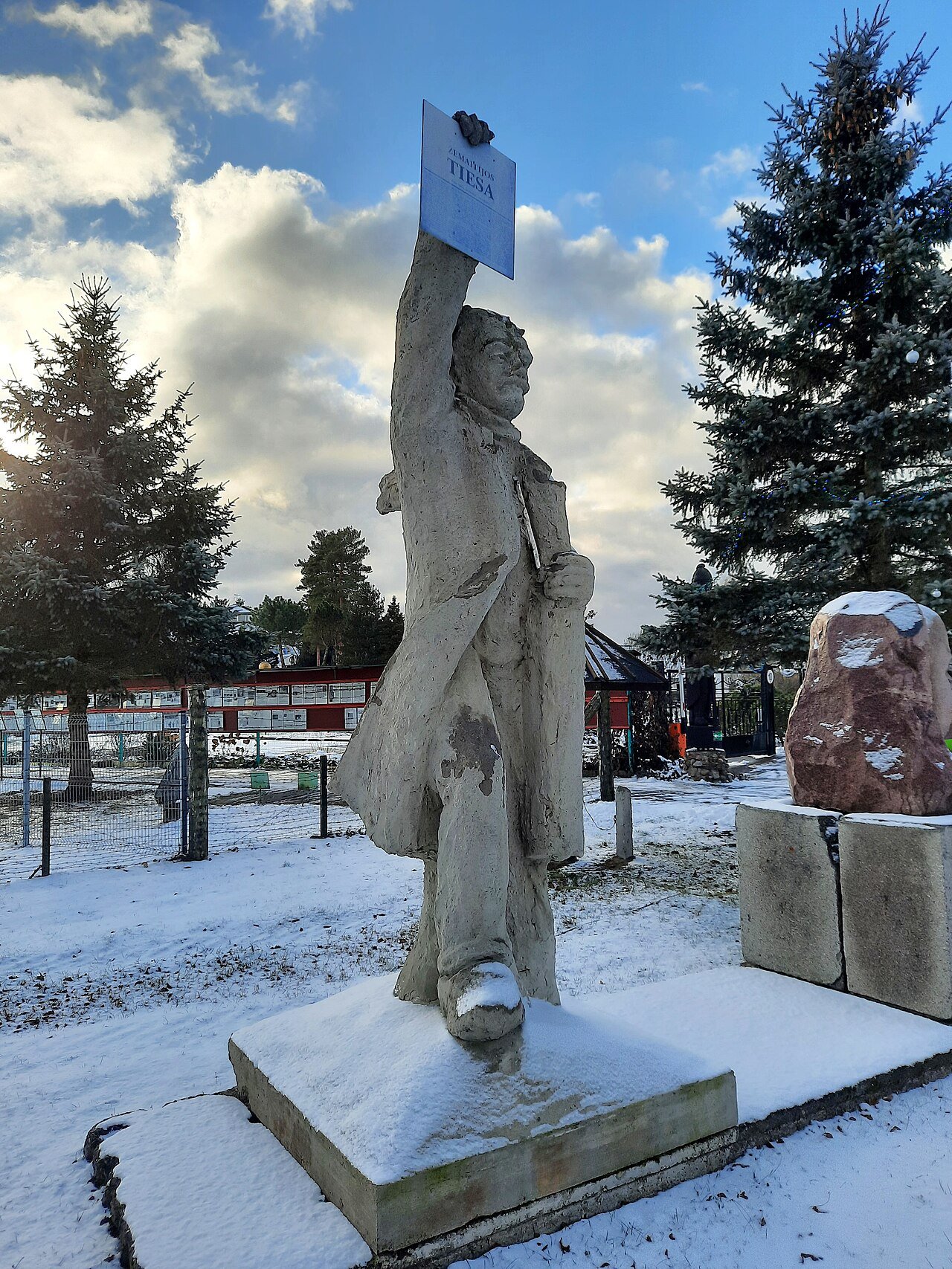 Soviet-era sculpture display at Grūtas Park