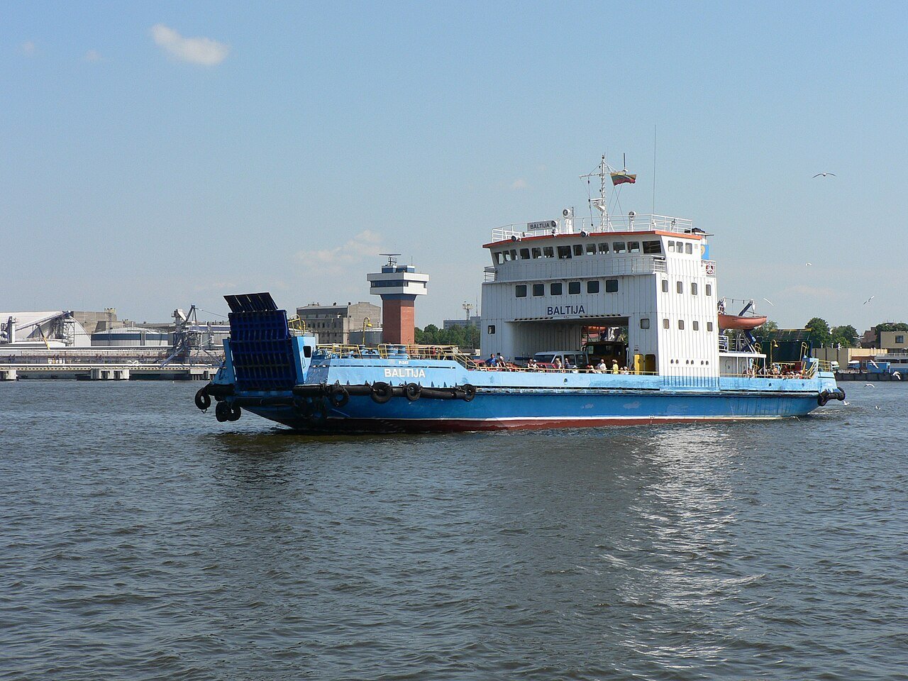 Smiltynė ferry crossing between Klaipėda and the Curonian Spit