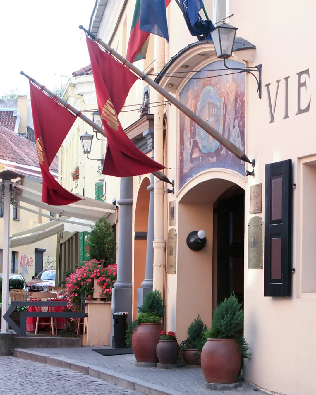 Entrance to Stikliai in Vilnius