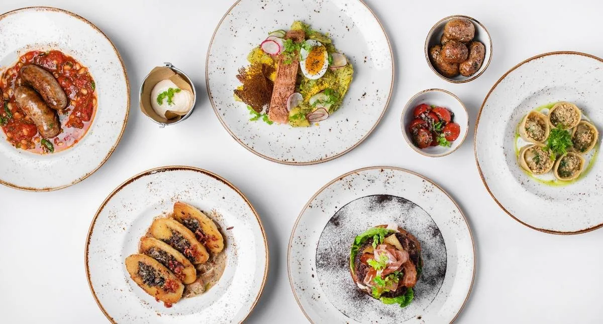 Lithuanian dishes at Stikliai Tavern