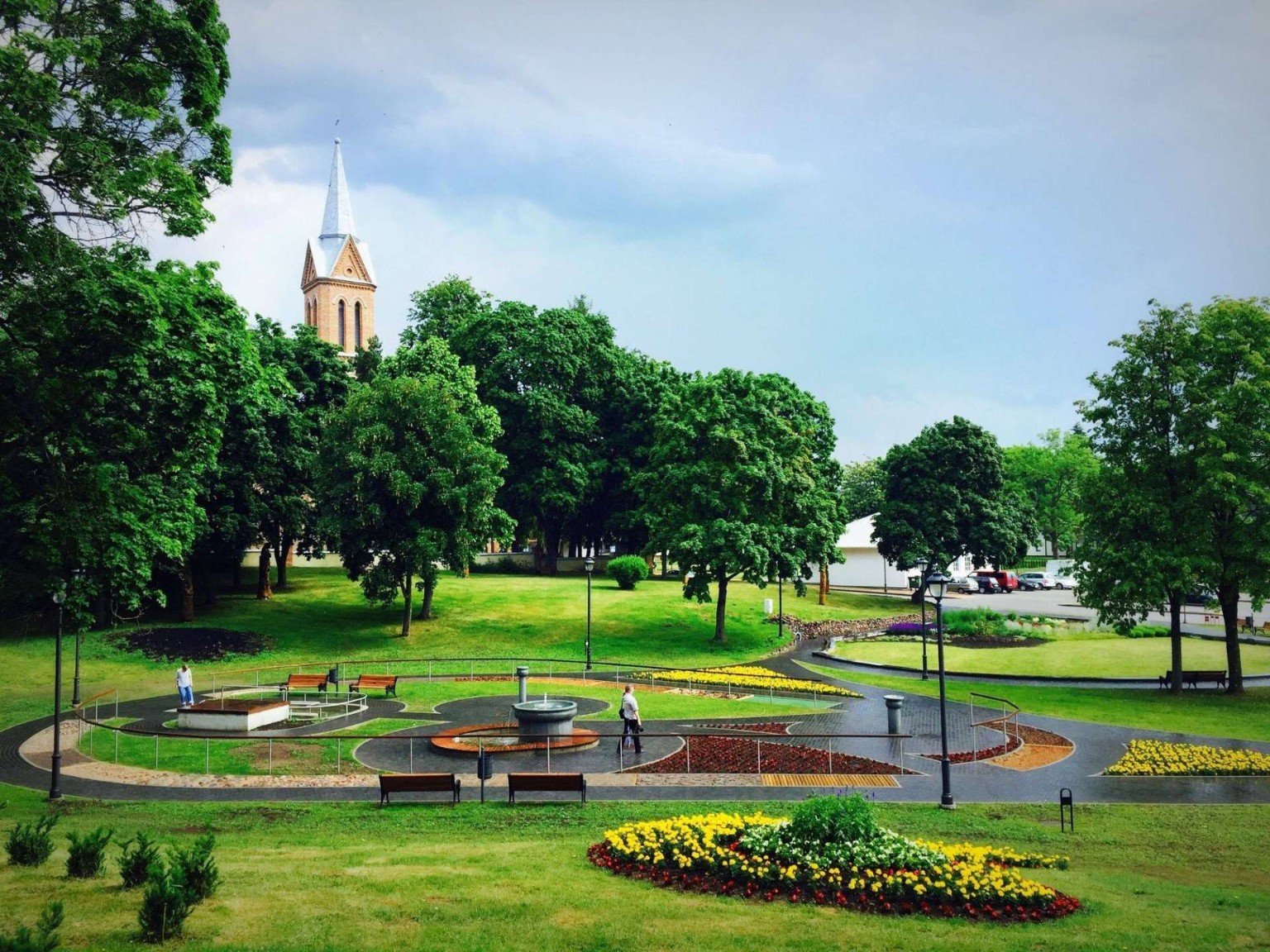 Kneipp garden in central Birštonas