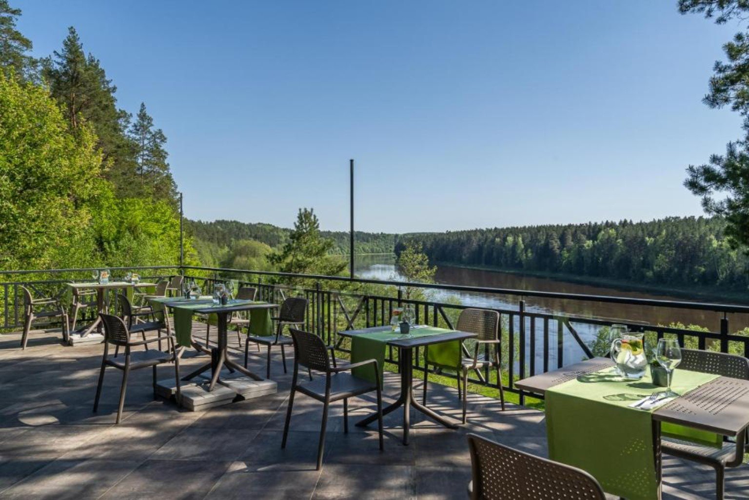 Seklytėlė terrace overlooking the Nemunas